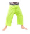 Thai fishing pants - lime green