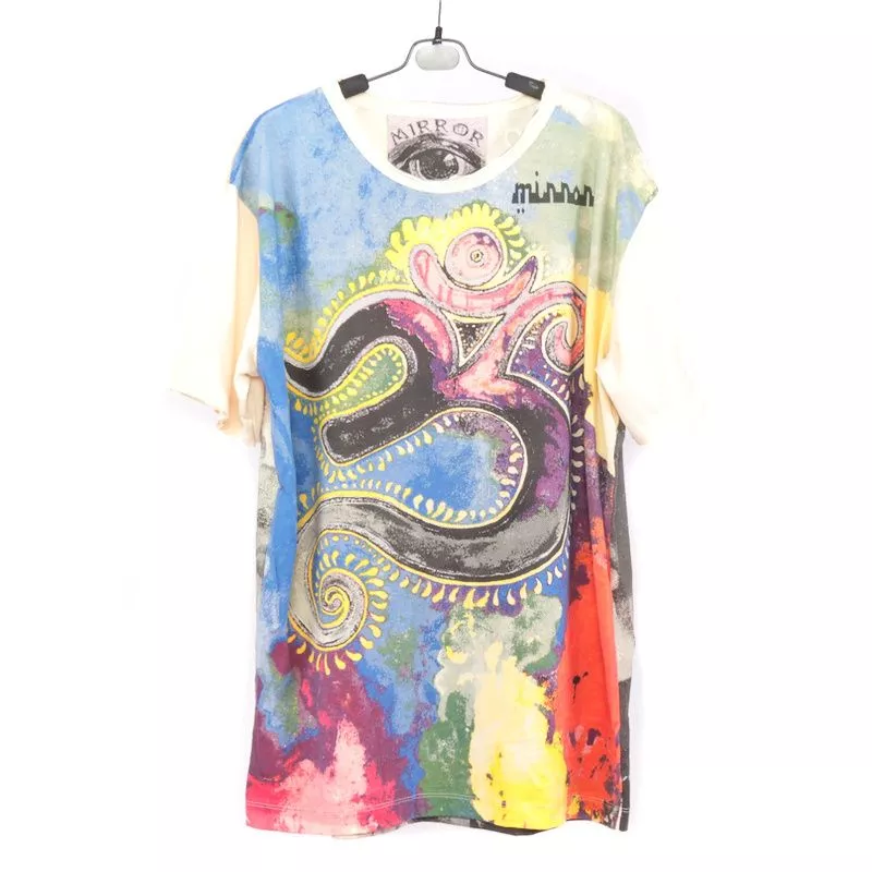 "Mirror" Om T-Shirt Größe L