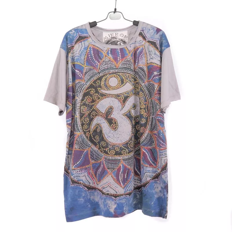 "Mirror" Om T-Shirt Größe L