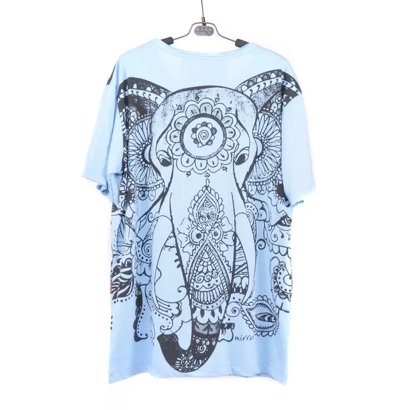 "Mirror" Hippie Ganesha Elefant T-Shirt Größe L