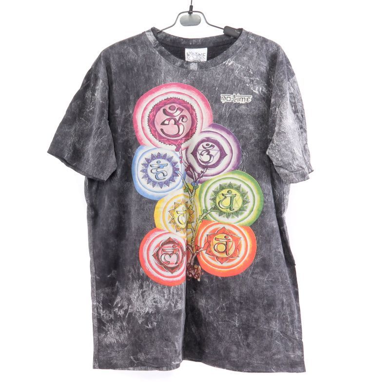 "No Time" T-shirt Size M Stonewashed