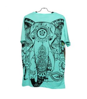 "Mirror" Ganesha Elephant T-shirt size M