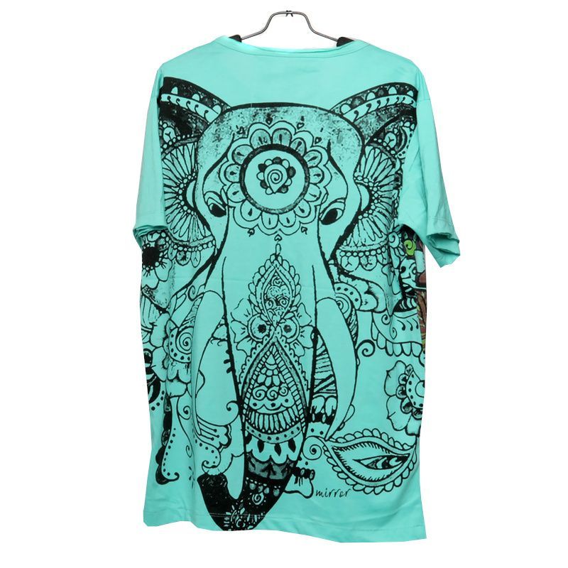 "Mirror" Ganesha Elephant T-shirt size M