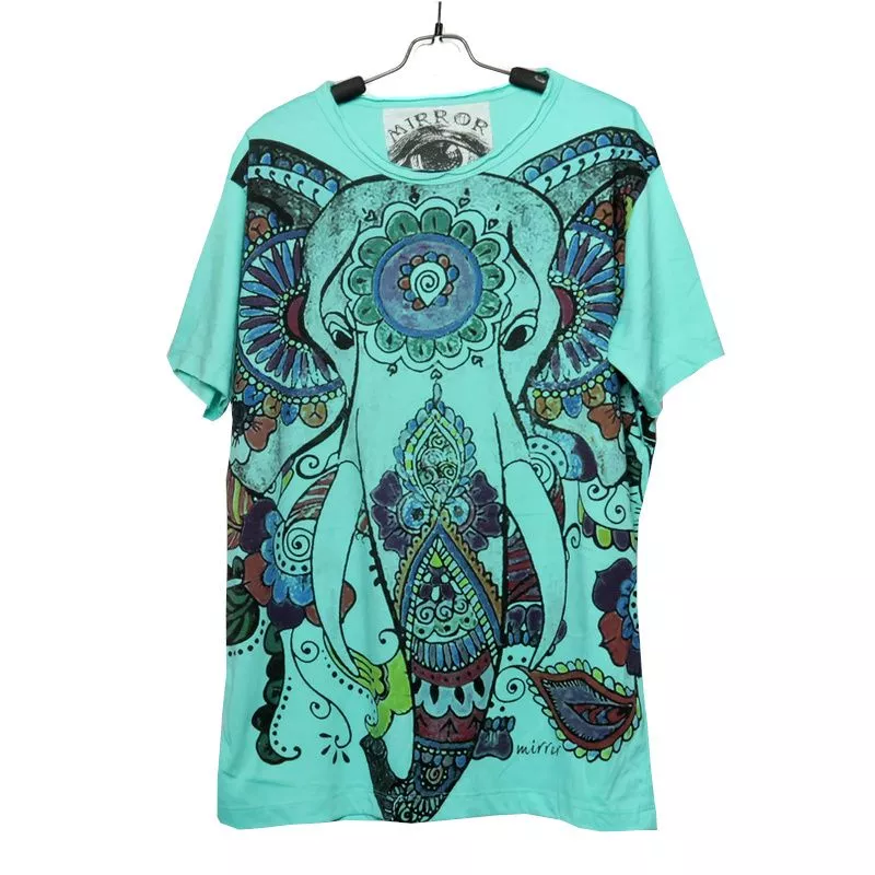 "Mirror" Ganesha Elefant T-Shirt Größe M
