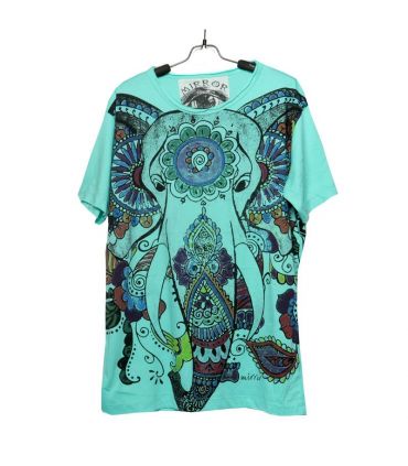 "Mirror" Ganesha Elefant T-Shirt Größe M