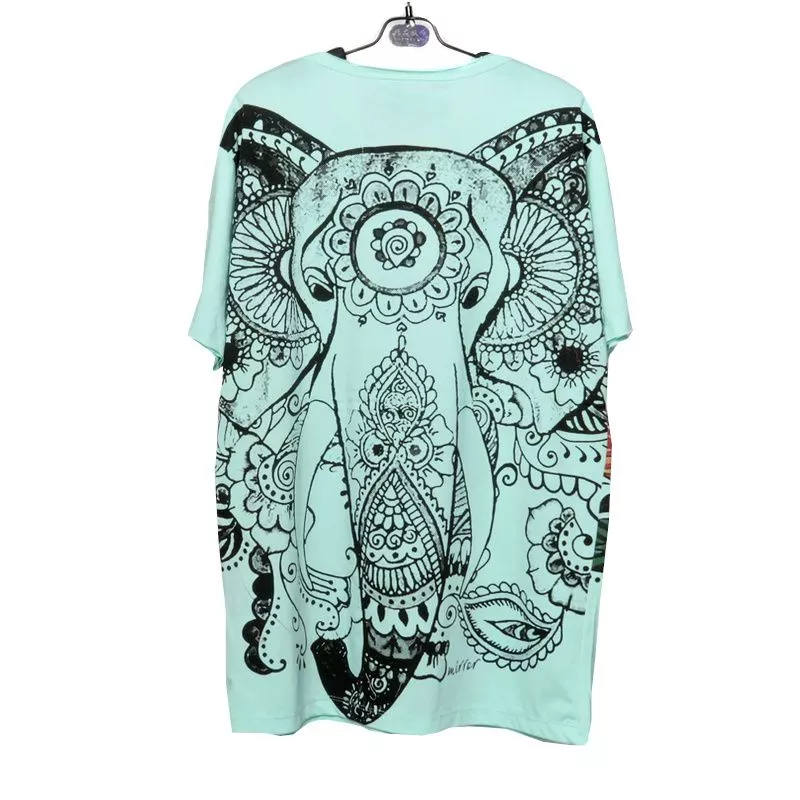 "Mirror" Ganesha Elephant T-shirt size M
