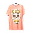 "No Time" Hemp Leaf, Skull, Lion, T-shirt Size M Stonewashed