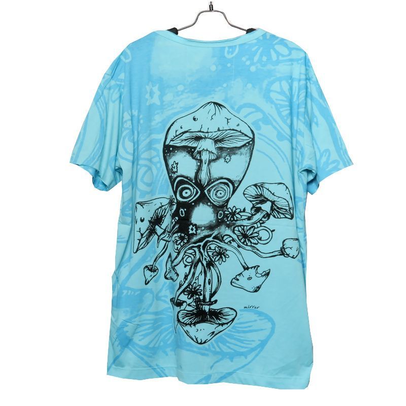 "Mirror" Tintenfisch, Krake, Pilze T-Shirt Größe M