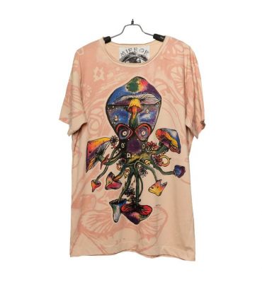 "Mirror" Squid, Octopus, Mushroom T-Shirt Size M