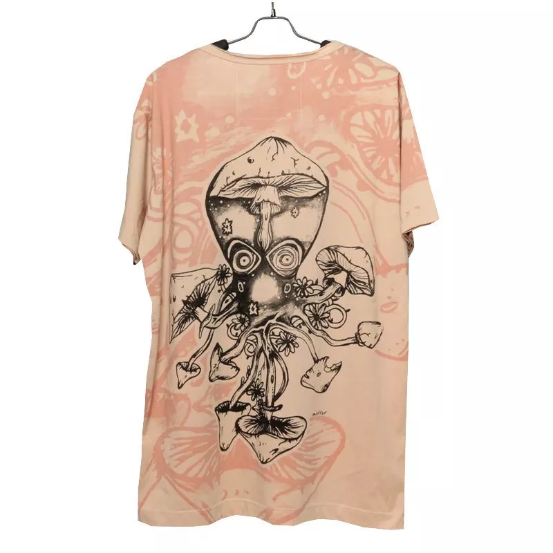 T-Shirt "Mirror" Calamar, Pieuvre, Champignon Taille M