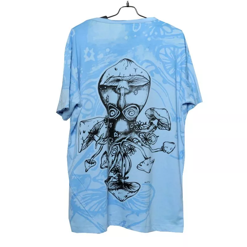 "Mirror" Tintenfisch, Krake, Pilze T-Shirt Größe M