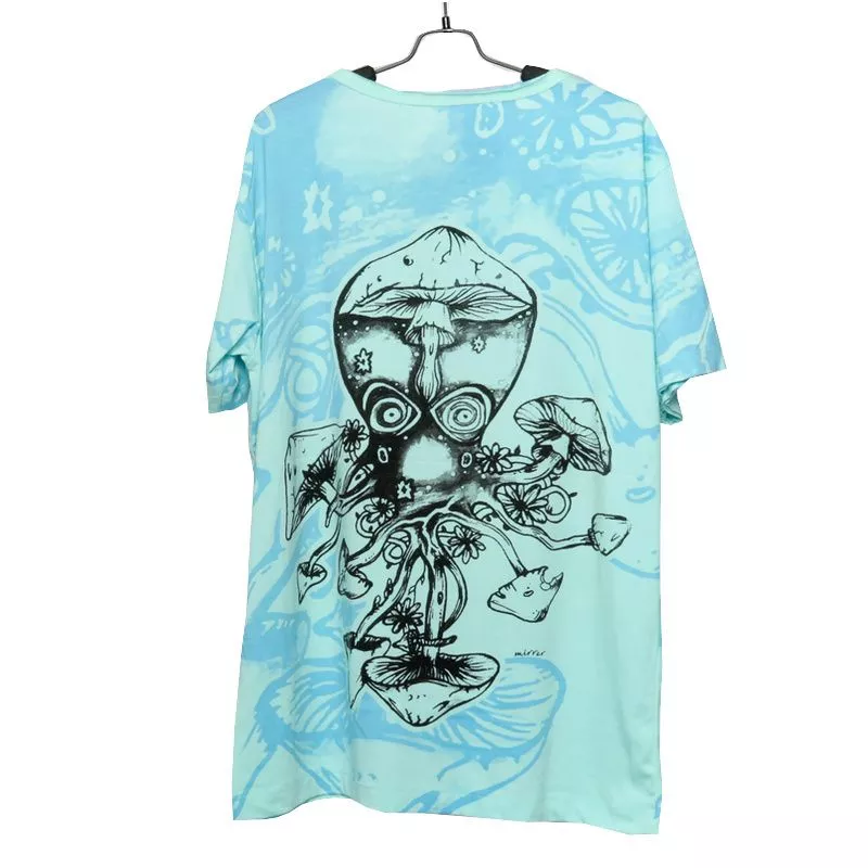 "Mirror" Tintenfisch, Krake, Pilze T-Shirt Größe M