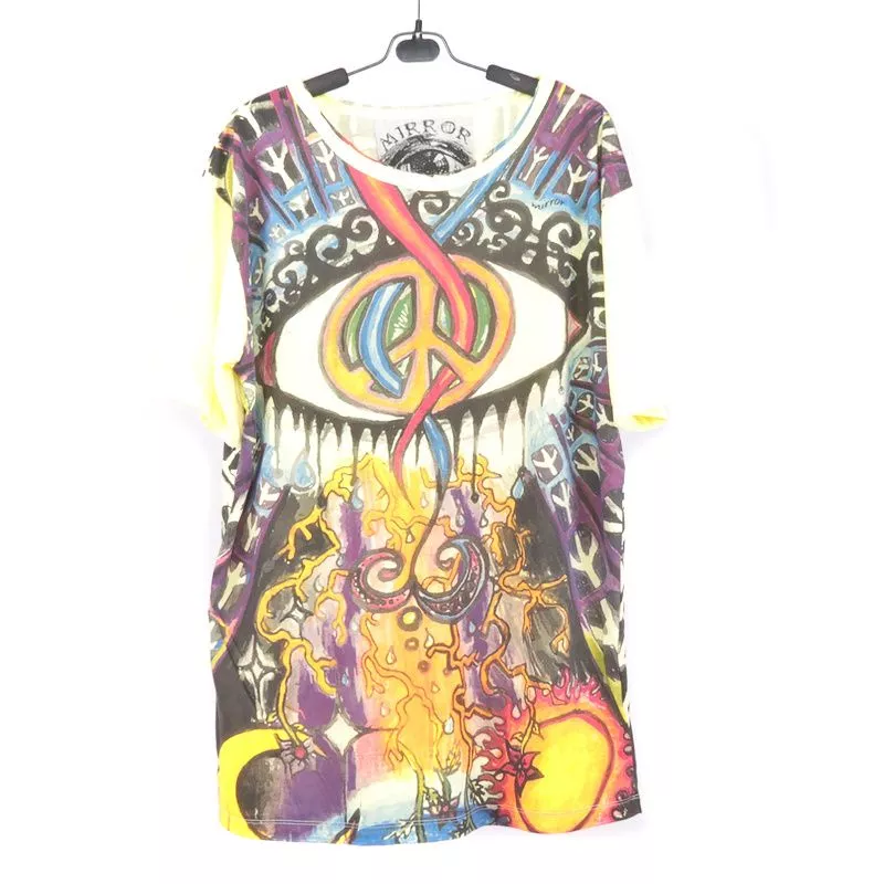 "Mirror" Hippie Ganesha Elefant T-Shirt Größe L