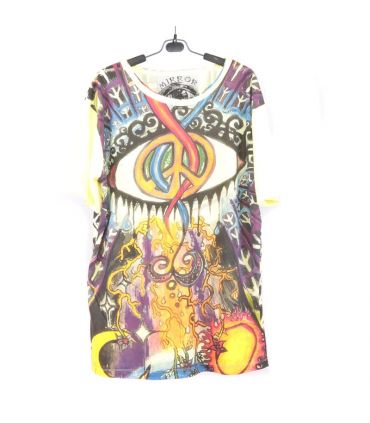 T-shirt "Mirror" Hippie Ganesha Elephant Taille L