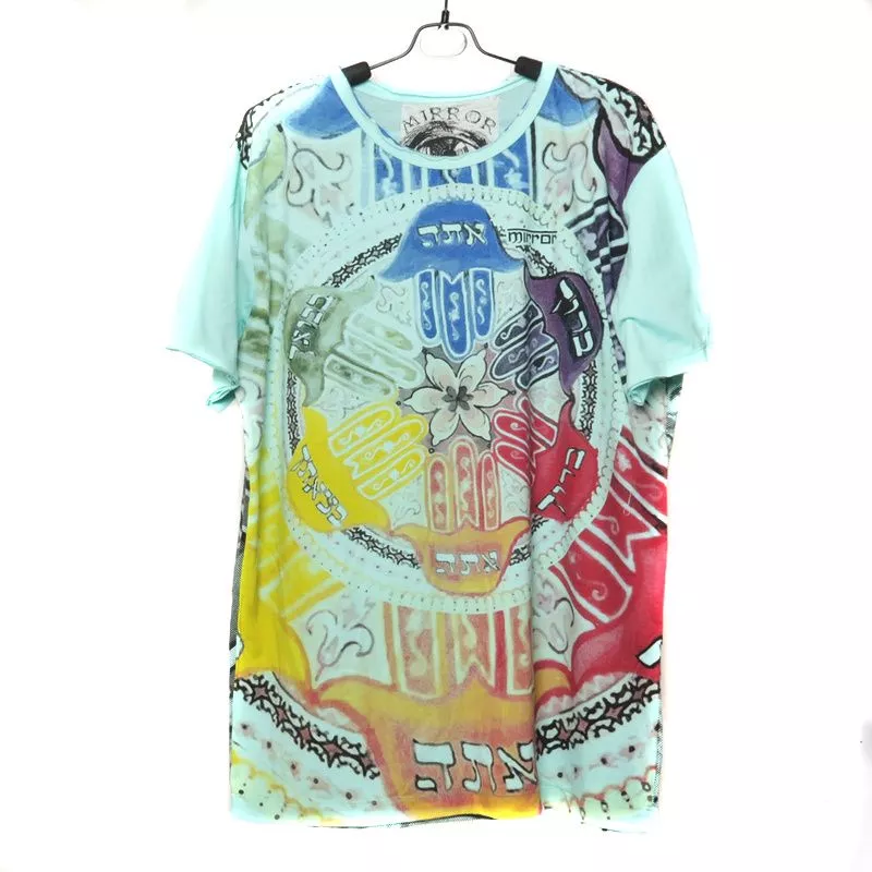 "Mirror" Hand der Fatima T-Shirt Größe L