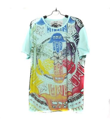 "Mirror" Hand der Fatima T-Shirt Größe L