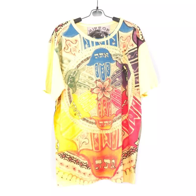 "Mirror" Hand der Fatima T-Shirt Größe L
