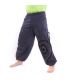 Thai hippie pants for tying Spiral design made of heavy cotton