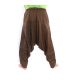 ॐ harem pants with Sanskrit symbols cotton mix brown