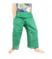 Pantalon de pêcheur thaïlandais Cottonmix - coton - vert
