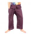 Pantalones de pescador tailandés Cottonmix - algodón - púrpura