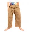 Pantalones de pescador tailandés Cottonmix - marrón claro