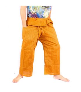 Pantalones de pescador tailandés Cottonmix - algodón - marrón claro