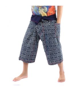 Pantalon de pêcheur thaïlandais de Chiang Mai, Capri en coton lourd