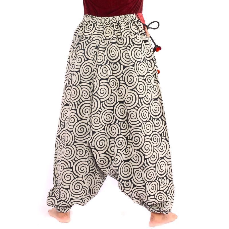 Harem pants circle pattern