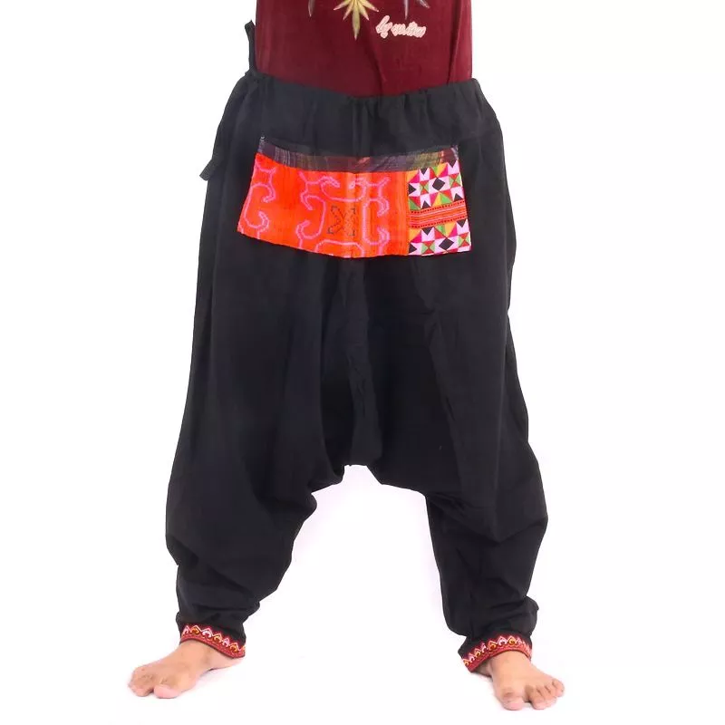 Harem pants Hmong style sideways to tie up