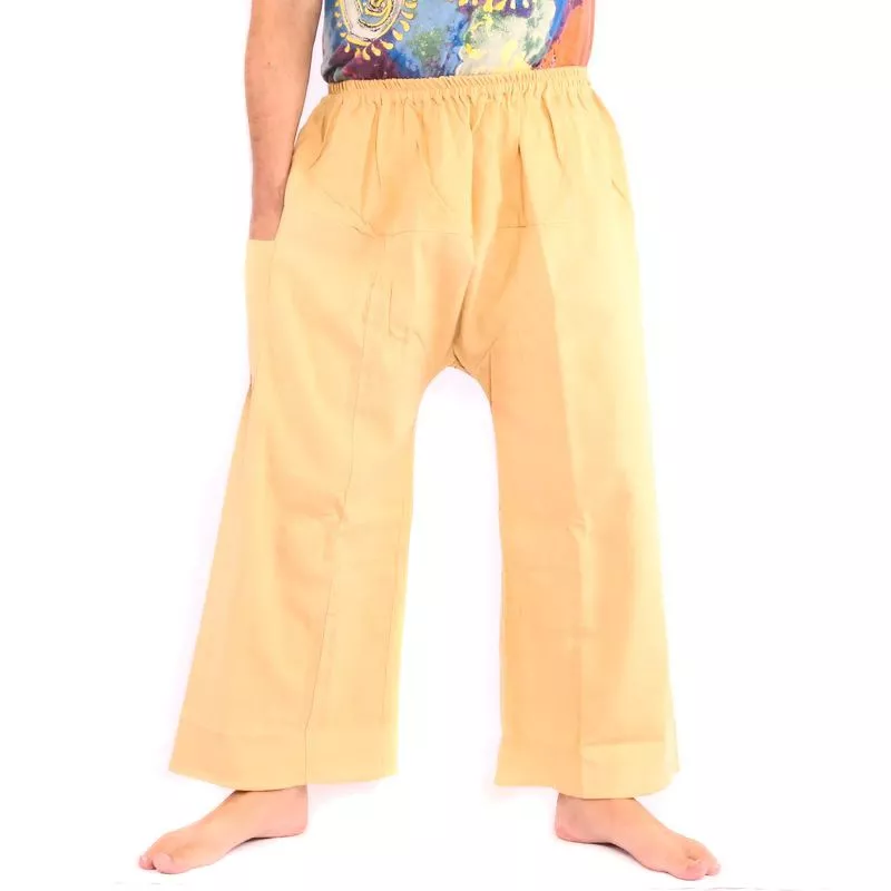 Casual pants cotton - khaki