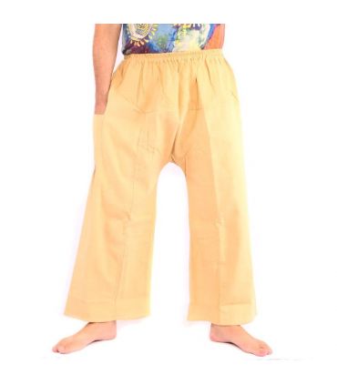 Casual pants cotton - khaki