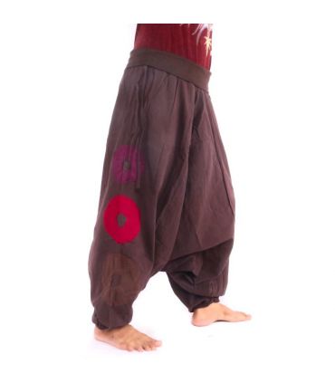 Harem pants brown, cotton