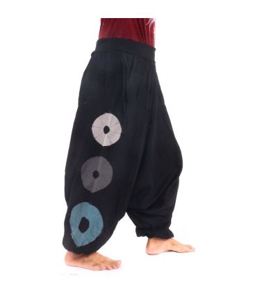Aladinhose schwarz, Baumwolle