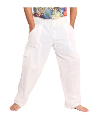 Freizeithose Baumwolle - weiß