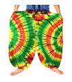 Haremshose Rayon - batik Rastafari