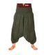 Pantalones Anchos cortos para hombres y mujeres algodón verde