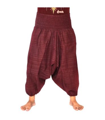 harem pants short for men and women red cotton