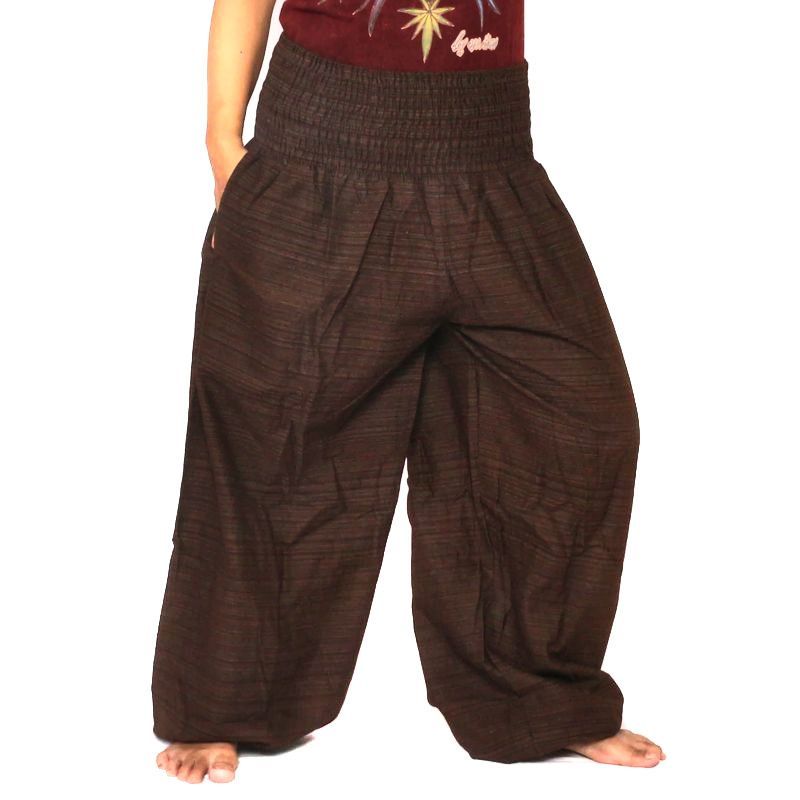 Jing Shop - harem pants high cut dark brown️