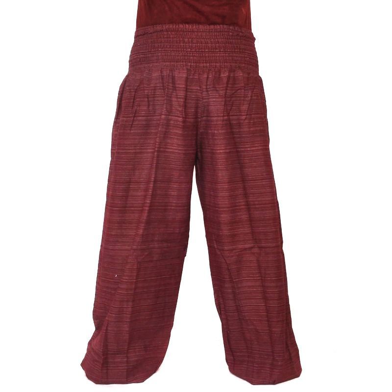 pantalon de harem coupe haute rouge