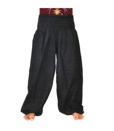 pantalon de harem coupe haute noir