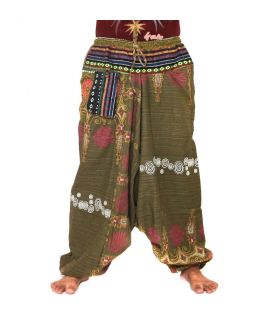 pantalon de harem oriental coloré