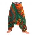 Pantalones de harén de algodón batik