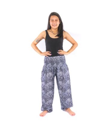 Harem pants paisley, dark red, navy blue, olive