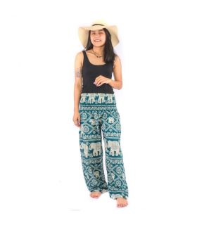 Harem pants elephant, black, red, navy blue, green