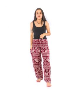 Thai pants elephant, black, red, navy blue, sea green