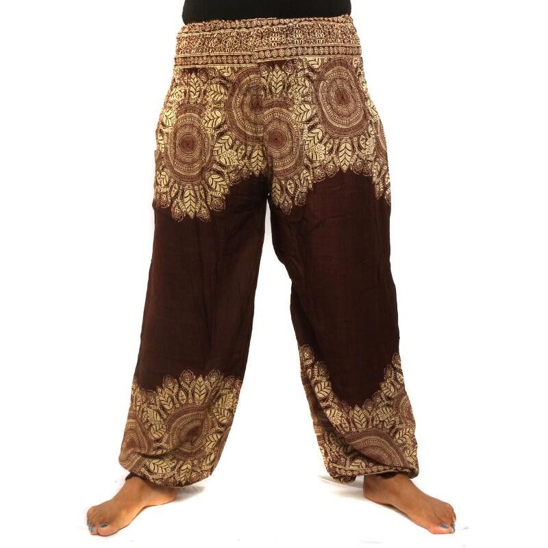 Pantalones de harén de viscosa Mandala