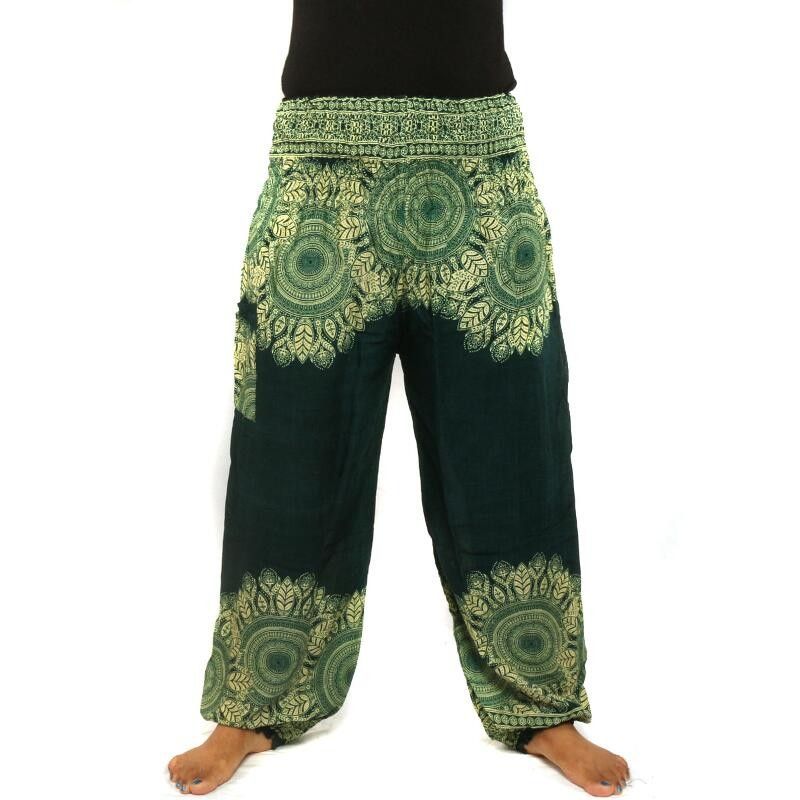 Pantalones de harén de viscosa Mandala