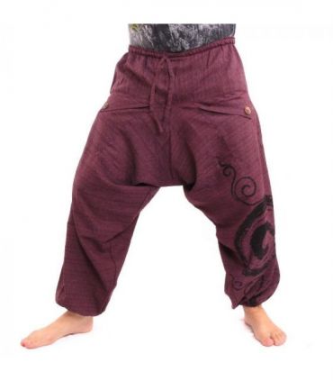 Haremshose Boho Chic Spirale handbemahlt
