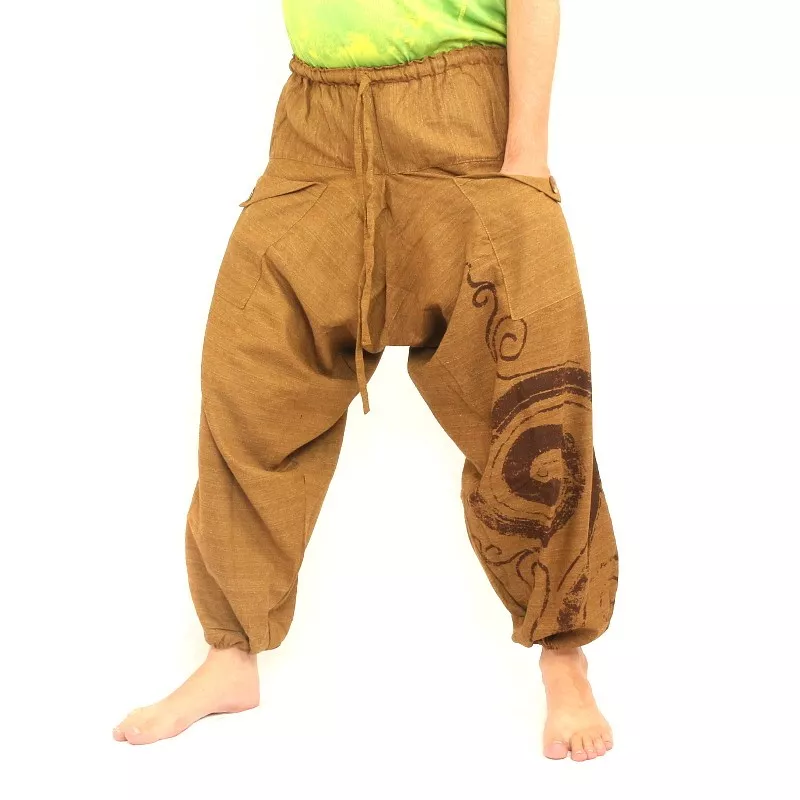 Haremshose Boho Chic Spirale handbemahlt